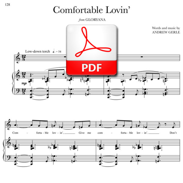 Comfortable Lovin - PDF - words and music by Andrew Gerle