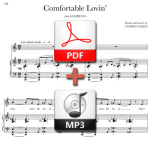 Comfortable Lovin - PDF + MP3 - words and music by Andrew Gerle