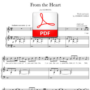 From the Heart - PDF - words and music by Andrew Gerle