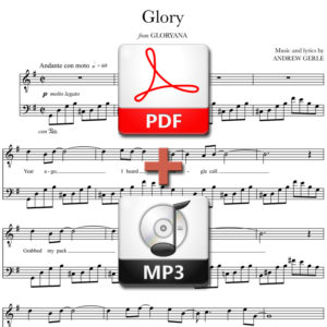 Glory - PDF + MP3 - words and music by Andrew Gerle