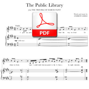 The Public Library - PDF - music and lyrics by Andrew Gerle