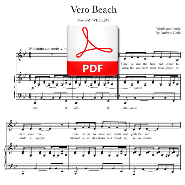 "Vero Beach" - words and music by Andrew Gerle